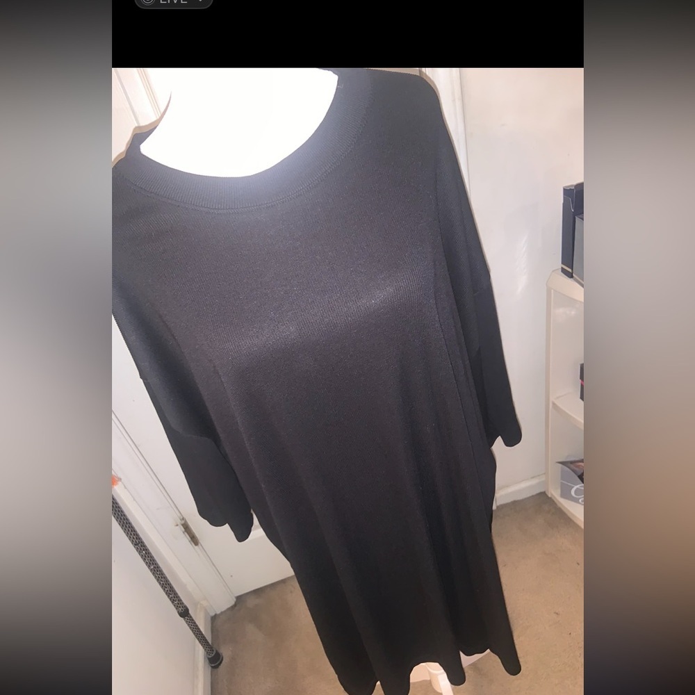 Ozzy ribbed Dress in Black Midi Dress dressed in Lala XL casual nwot spring boho - Picture 7 of 7